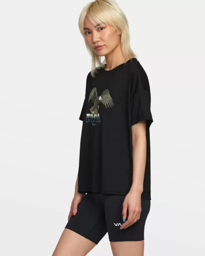 RVCA Tops Eagle Technical Oversized Feminino | AOZWMX-736<MULHER Tops