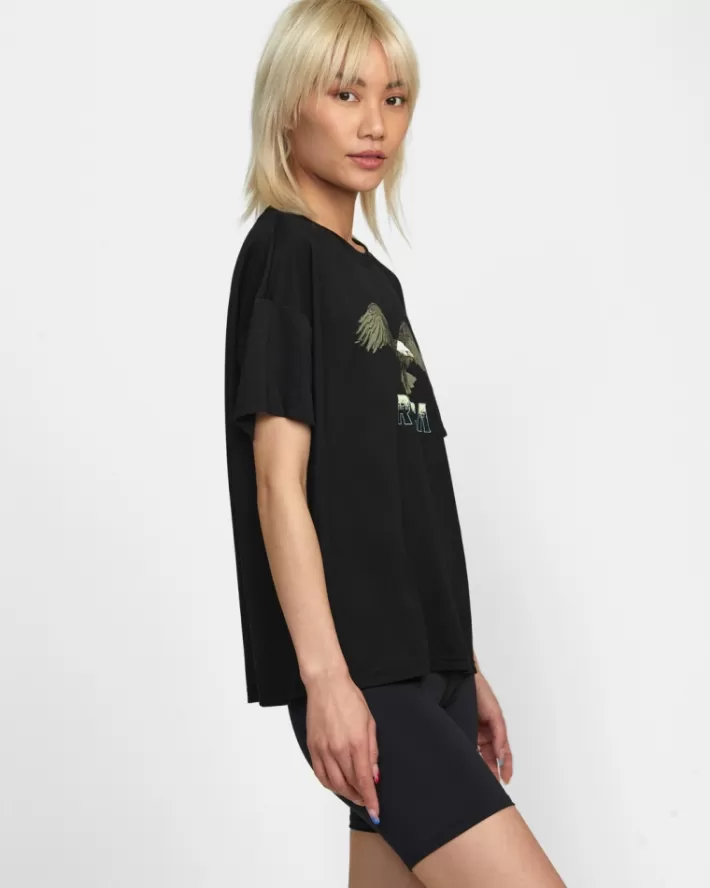 RVCA Tops Eagle Technical Oversized Feminino | AOZWMX-736<MULHER Tops