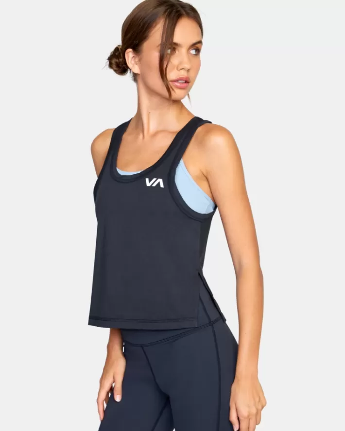 RVCA Tops Esportivos Vent Workout Feminino | TJUXIQ-614<MULHER Tops
