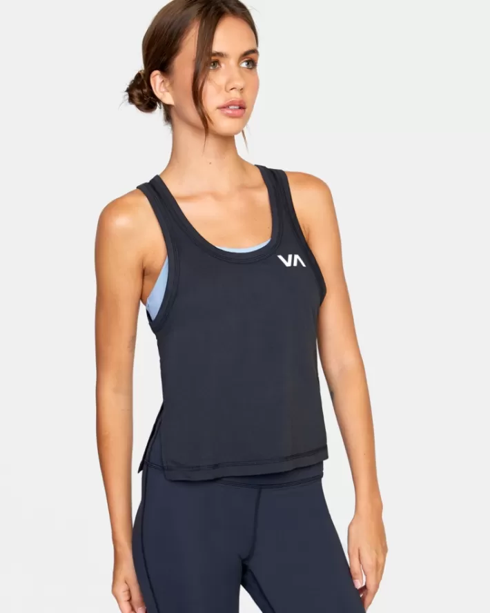 RVCA Tops Esportivos Vent Workout Feminino | TJUXIQ-614<MULHER Tops