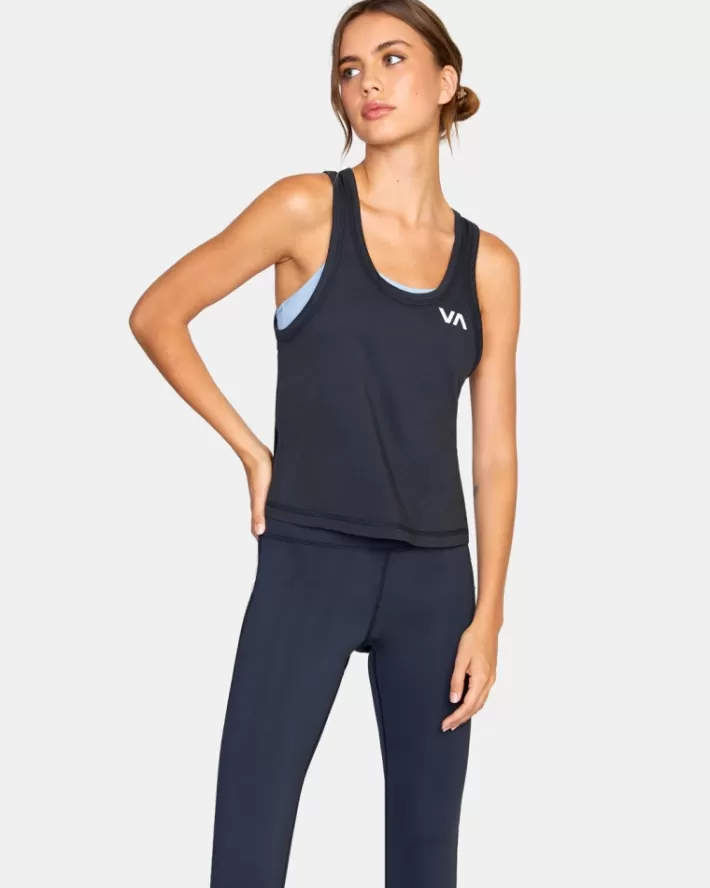 RVCA Tops Esportivos Vent Workout Feminino | TJUXIQ-614<MULHER Tops
