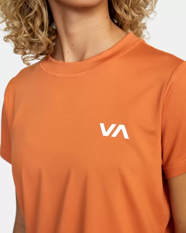 RVCA Tops Esportivos Vent Workout Tee Feminino | MRYZCG-403<MULHER Tops