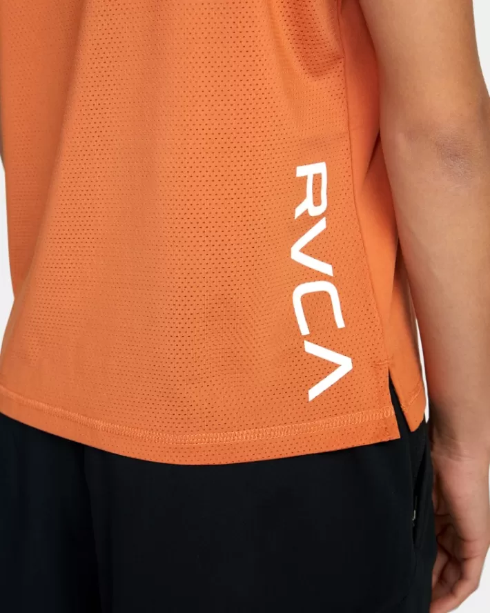 RVCA Tops Esportivos Vent Workout Tee Feminino | MRYZCG-403<MULHER Tops
