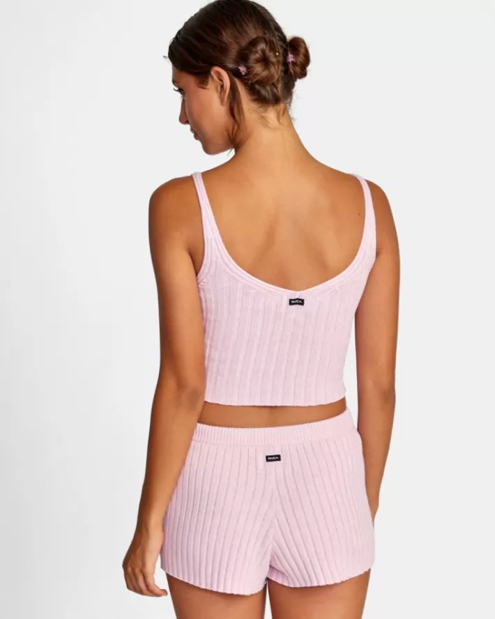RVCA Tops For The Record Cropped Feminino | SWTCGM-706<MULHER Tops