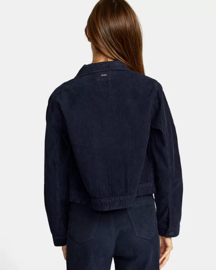 RVCA Tops Jaded Shacket Corduroy Feminino | GFLAXU-674<MULHER Tops