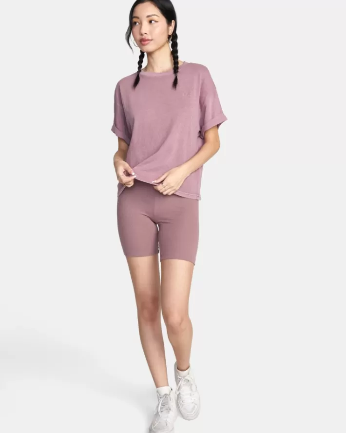 RVCA Tops Ptc Roll It Embroidered Tee Feminino | SJNOBU-713<MULHER Tops