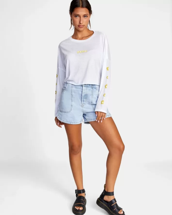 RVCA Tops Retro Puff Long Sleeve Tee Feminino | WQFXKA-358<MULHER Tops