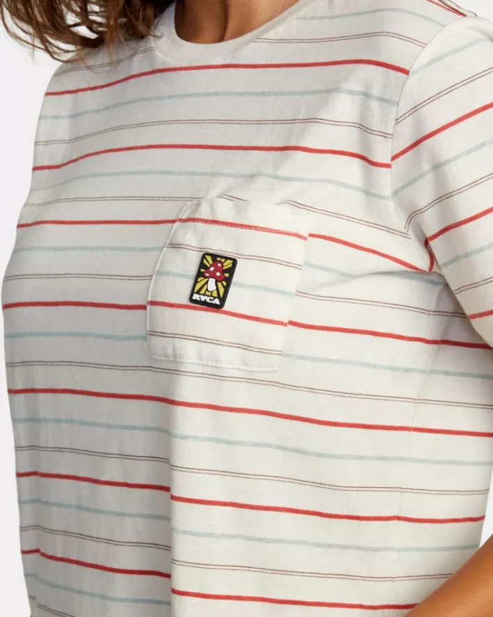 RVCA Tops Shroom Pocket Tee Feminino | VZNMTY-715<MULHER Tops