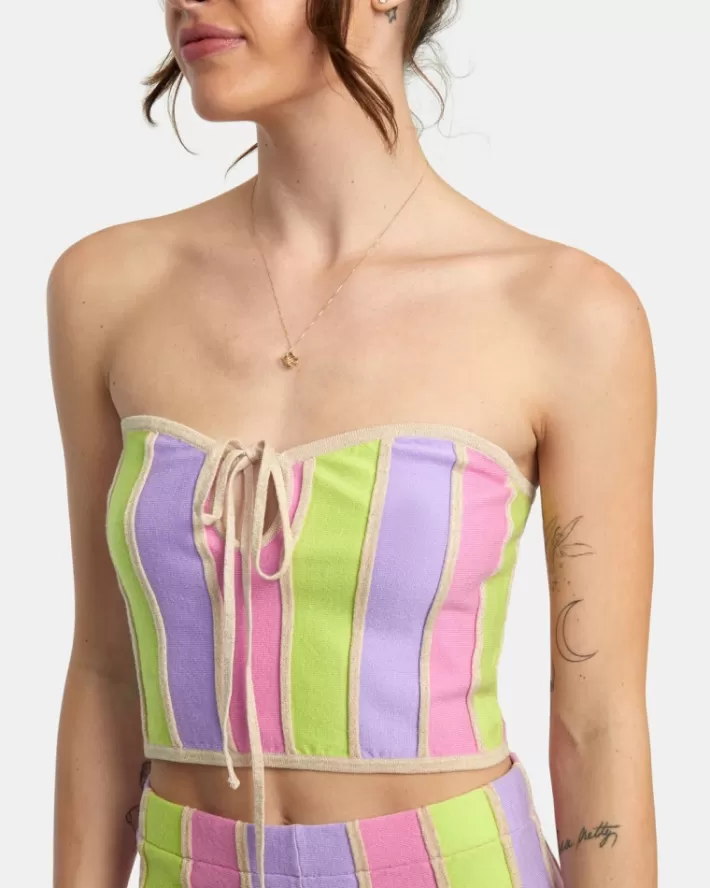 RVCA Tops Upswing Crop Feminino | NTXJPV-726<MULHER Tops