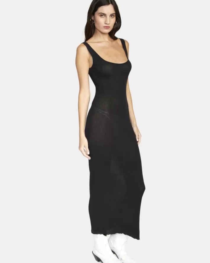 RVCA Vestidos Back It Up Midi Bodycon Feminino | WVYTDL-327<MULHER Vestidos