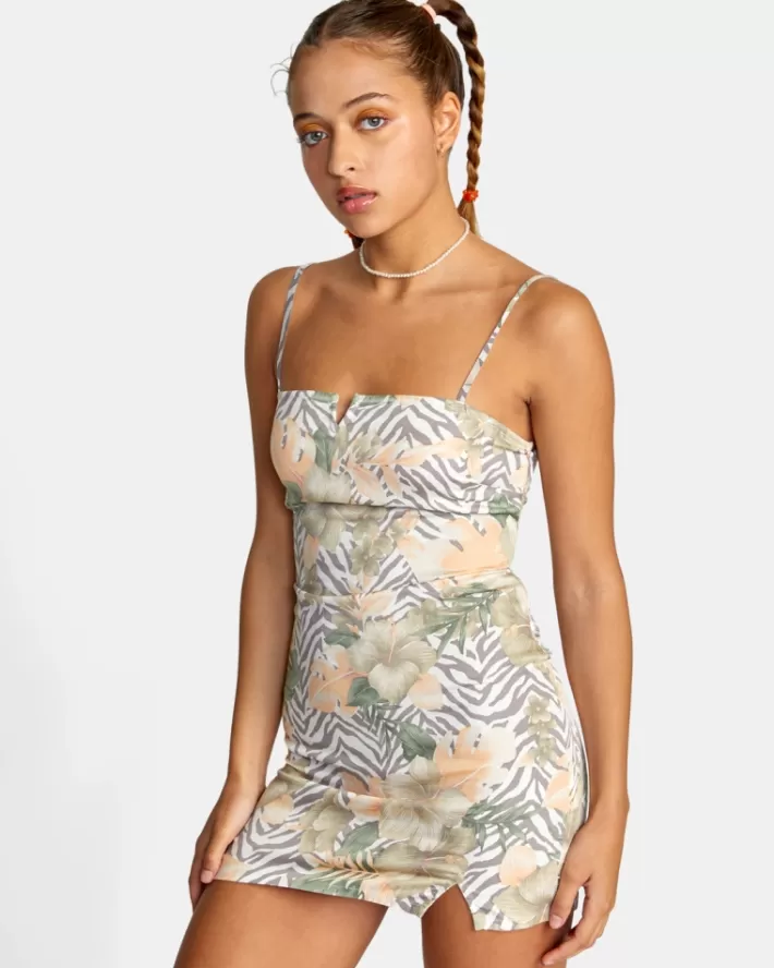 RVCA Vestidos Catch My Breath Mini Sun Feminino | FNTRWD-598<MULHER Vestidos
