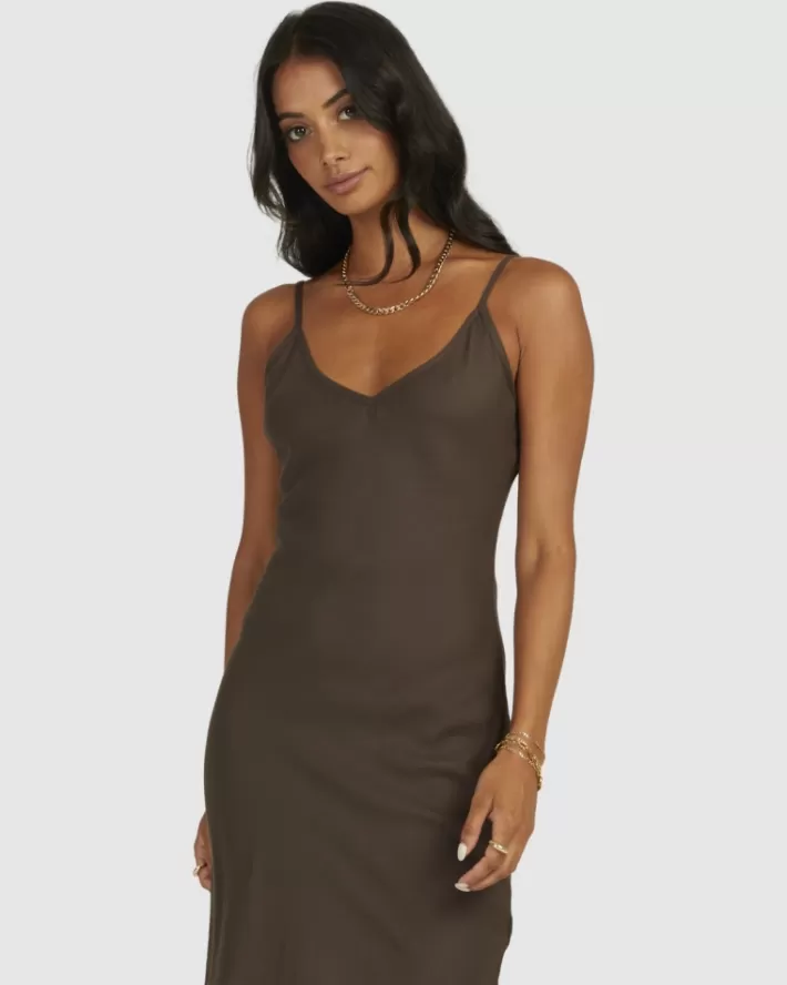 RVCA Vestidos OFF DUTY BIAS MINI DRESS Feminino | SUDKWC-082<MULHER Vestidos