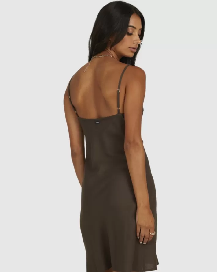RVCA Vestidos OFF DUTY BIAS MINI DRESS Feminino | SUDKWC-082<MULHER Vestidos