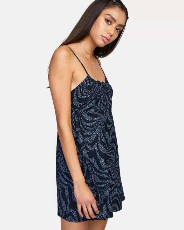 RVCA Vestidos Overtime Sun Feminino | ZRWFKG-643<MULHER Vestidos
