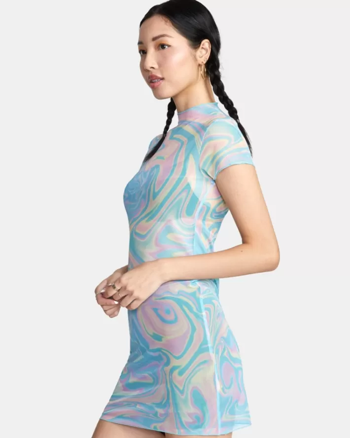 RVCA Vestidos Phantasm Mini Feminino | JLIWMO-417<MULHER Vestidos