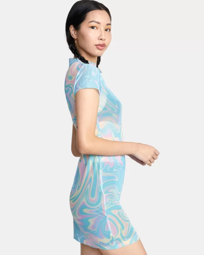 RVCA Vestidos Phantasm Mini Feminino | JLIWMO-417<MULHER Vestidos