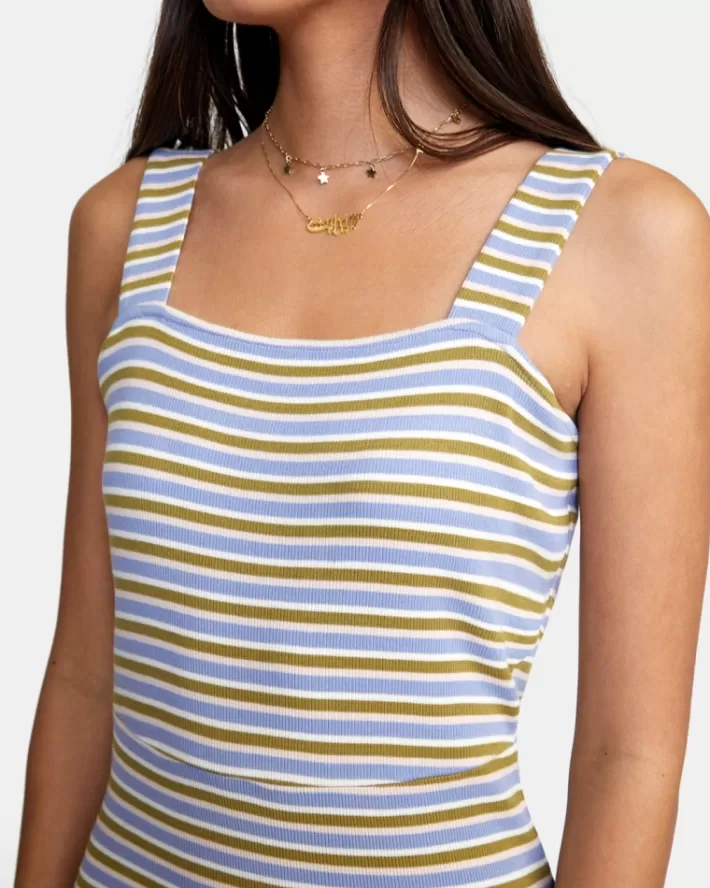 RVCA Vestidos Plataforma Midi Feminino | IOSMDE-567<MULHER Vestidos