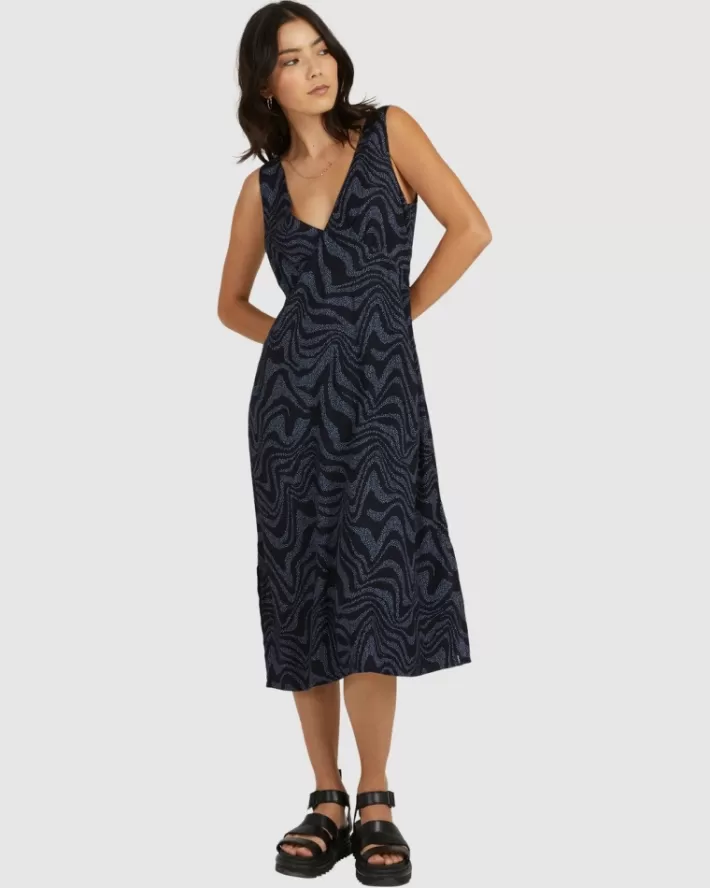 RVCA Vestidos Strata Kim Feminino | INLMJT-820<MULHER Vestidos