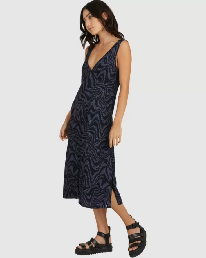 RVCA Vestidos Strata Kim Feminino | INLMJT-820<MULHER Vestidos