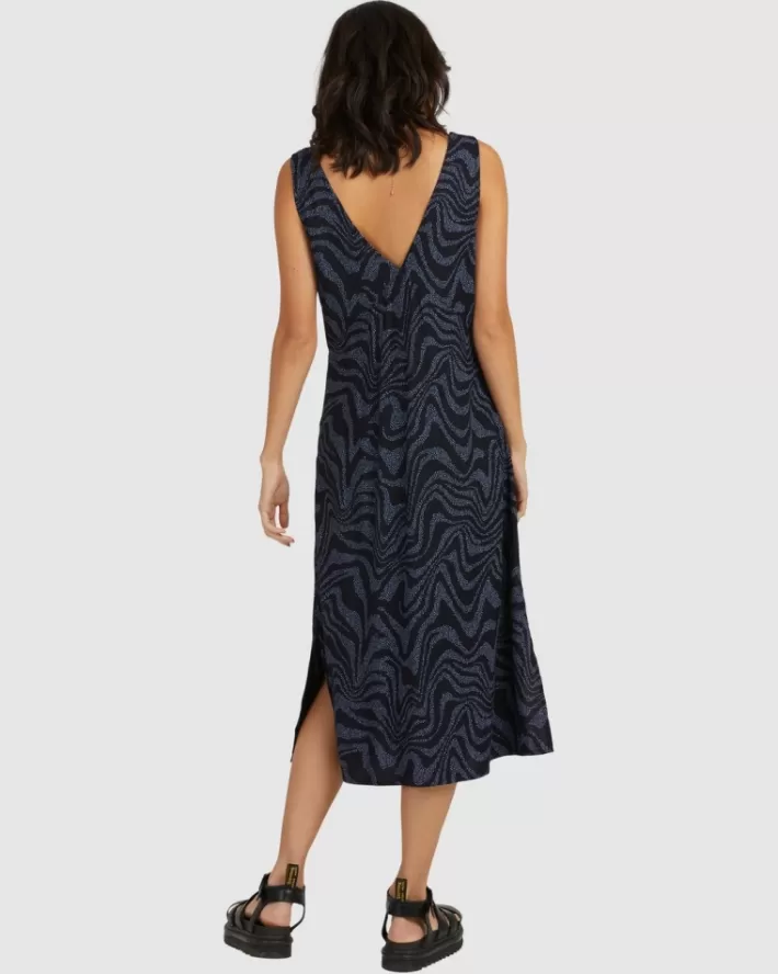RVCA Vestidos Strata Kim Feminino | INLMJT-820<MULHER Vestidos